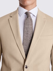 MOSS Taupe Slim Fit Suit Jacket - Image 6 of 7