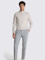 MOSS Natural Merino Blend Quarter Zip Jumper - Image 2 of 5