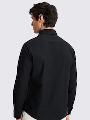 MOSS Black Washed Oxford 100% Cotton Shirt - Image 2 of 4