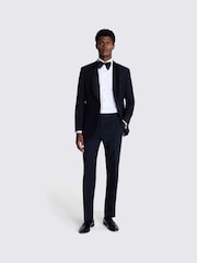 MOSS Black Regular Fit Shawl Lapel Tuxedo Jacket - Image 3 of 5