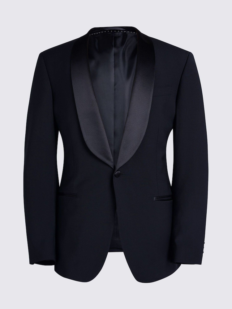 MOSS Black Regular Fit Shawl Lapel Tuxedo Jacket - Image 5 of 5