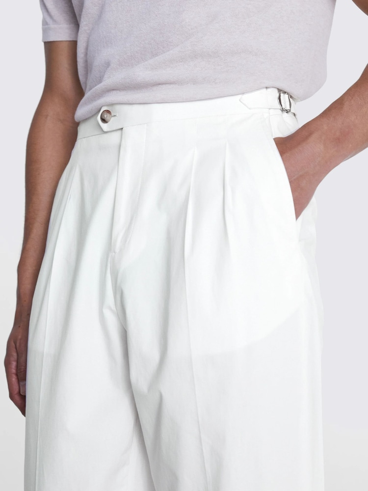 MOSS White Pleated Trousers - Image 2 of 5