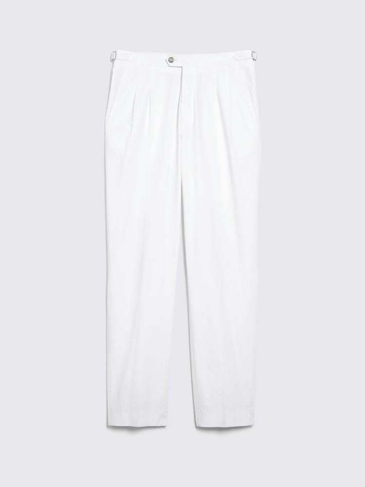 MOSS White Pleated Trousers - Image 5 of 5