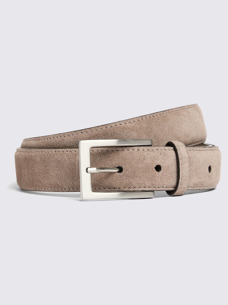 MOSS Natural Classic Suede Belt - Image 1 of 3