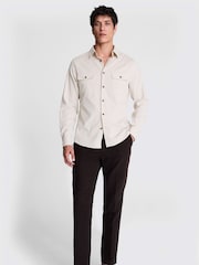 MOSS Natural 100% Cotton Lightweight Corduroy Overshirt - Image 3 of 5