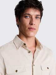 MOSS Natural 100% Cotton Lightweight Corduroy Overshirt - Image 4 of 5