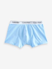 Calvin Klein Navy Blue Modern Cotton Trunks 3 Pack - Image 3 of 5