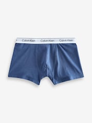 Calvin Klein Navy Blue Modern Cotton Trunks 3 Pack - Image 4 of 5