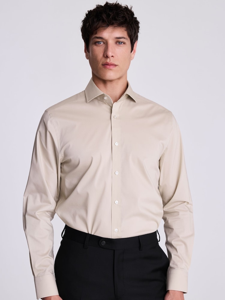 MOSS Natural Tailored Stretch Shirt - Image 1 of 3