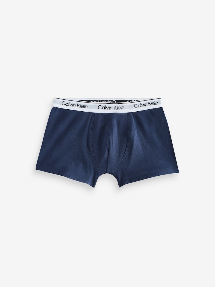 Calvin Klein Black/chrome Trunks 3 Pack - Image 4 of 4 Calvin Klein Black/chrome Trunks 3 Pack - Image 4 of 4