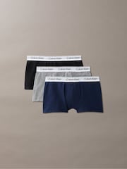 Calvin Klein Black/chrome Trunks 3 Pack - Image 5 of 6