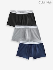 Calvin Klein Black/chrome Trunks 3 Pack - Image 6 of 6
