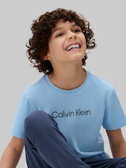 Calvin Klein Modern T-Shirt And Cuffed Trousers Knit Pyjama Set - Изображение 6 из 7