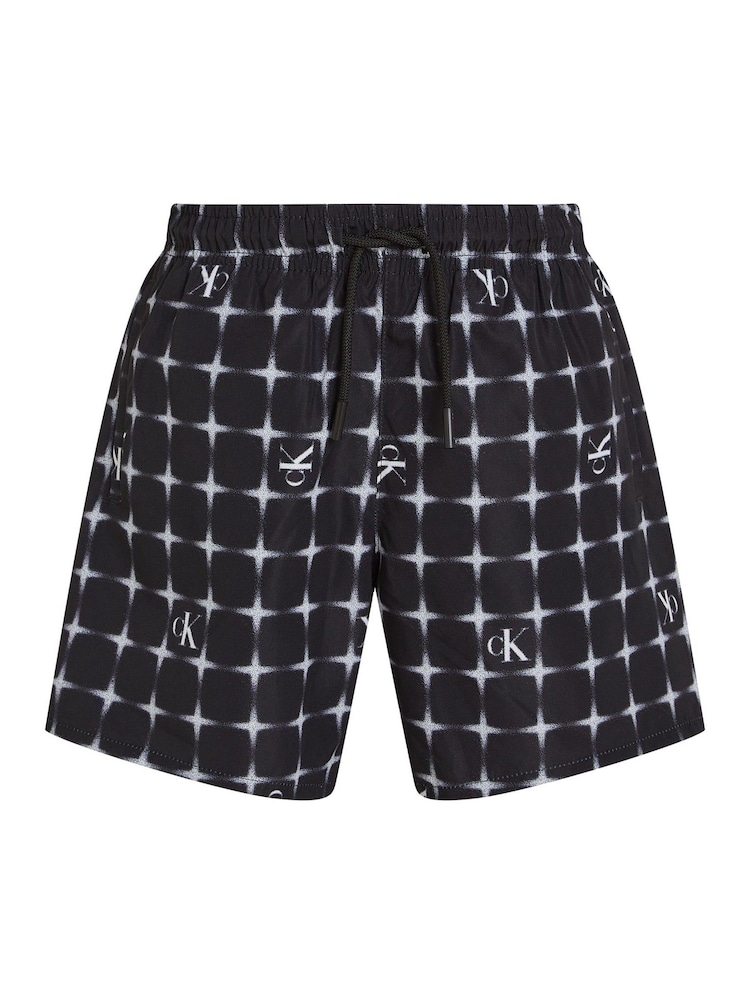 Calvin Klein Blue Medium Swim Shorts With Drawstring - Image 1 of 2