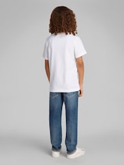 Calvin Klein White 100% Cotton Graphic T-Shirt - Image 2 of 5