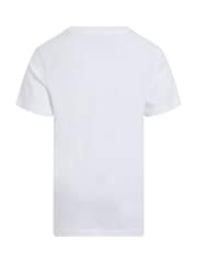 Calvin Klein White 100% Cotton Graphic T-Shirt - Image 5 of 5