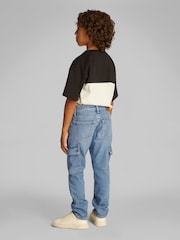 Calvin Klein Blue Cargo Jeans - Image 2 of 5