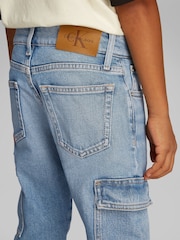 Calvin Klein Blue Cargo Jeans - Image 3 of 5