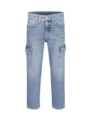 Calvin Klein Blue Cargo Jeans - Image 4 of 5