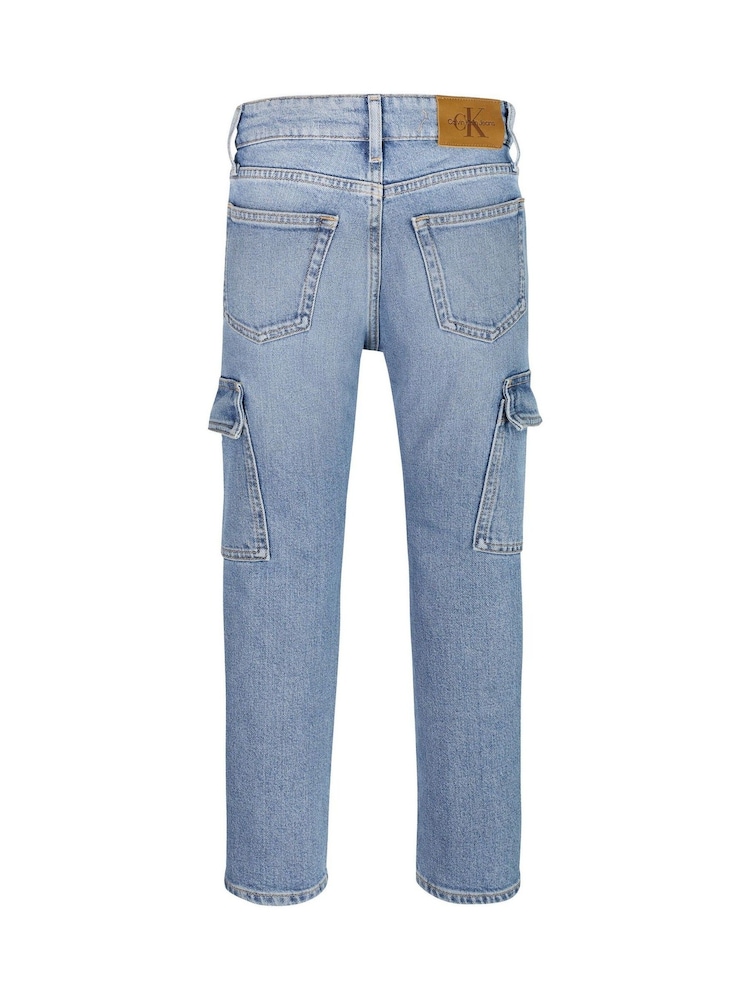Calvin Klein Blue Cargo Jeans - Image 5 of 5