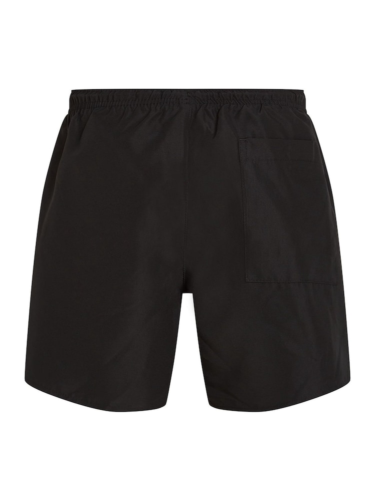 Calvin Klein Black Medium Swim Shorts With Drawstring - Image 2 of 2