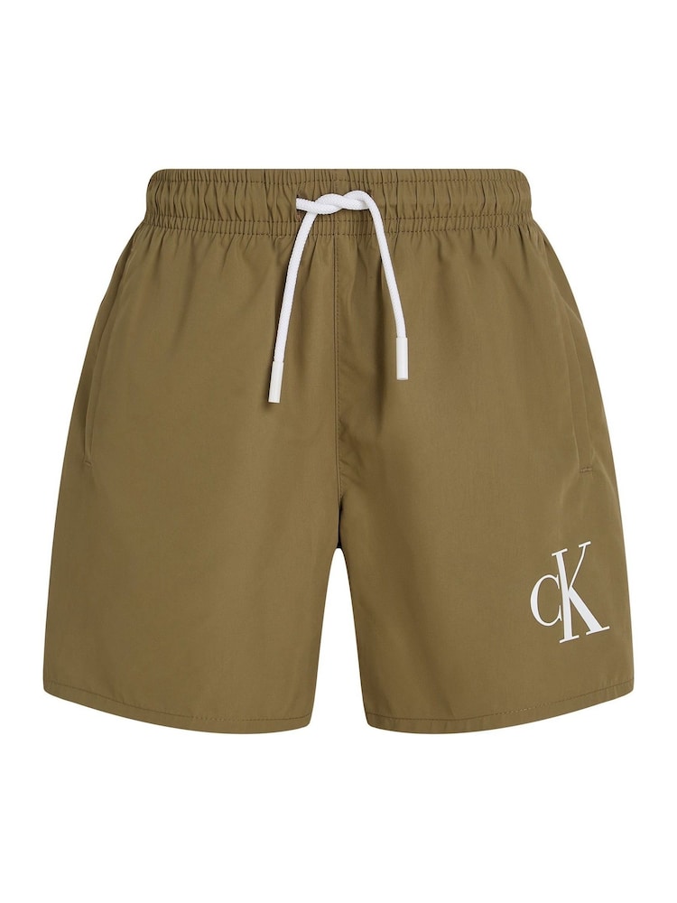 Calvin Klein Green Regular Fit Short Sleeve Shorts - Image 1 of 2