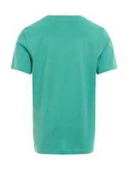 Calvin Klein Green 100% Cotton Graphic T-Shirt - Image 5 of 5