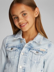 Calvin Klein Blue Denim Trucker Jacket - Image 3 of 5