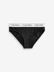 Calvin Klein Black Modern Cotton Bikini Briefs 2 Pack - Image 3 of 3