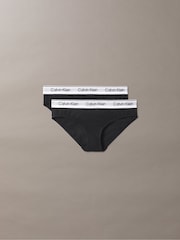 Calvin Klein Black Modern Cotton Bikini Briefs 2 Pack - Image 4 of 4