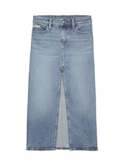 Calvin Klein Blue Maxi Denim Skirt - Image 4 of 5
