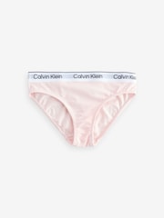 Calvin Klein Grey Modern Cotton Bikini Briefs 2 Pack - Image 2 of 3