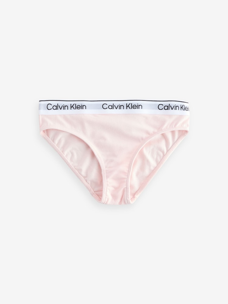 Calvin Klein Grey Modern Cotton Bikini Briefs 2 Pack - Image 2 of 3