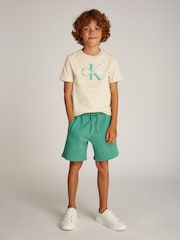Calvin Klein Grey Unisex Kids 100% Cotton T-Shirt - Image 4 of 6