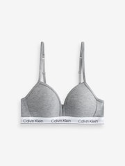 Calvin Klein Grey Modern Cotton Triangle Bra 2 Pack - Image 3 of 3