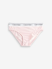 Calvin Klein Pink/Blue Modern Cotton Bikini Briefs 5 Pack - Image 2 of 6