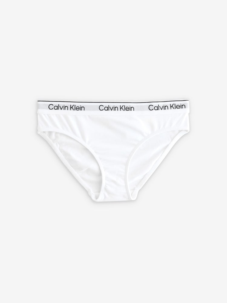 Calvin Klein Pink/Blue Modern Cotton Bikini Briefs 5 Pack - Image 6 of 6