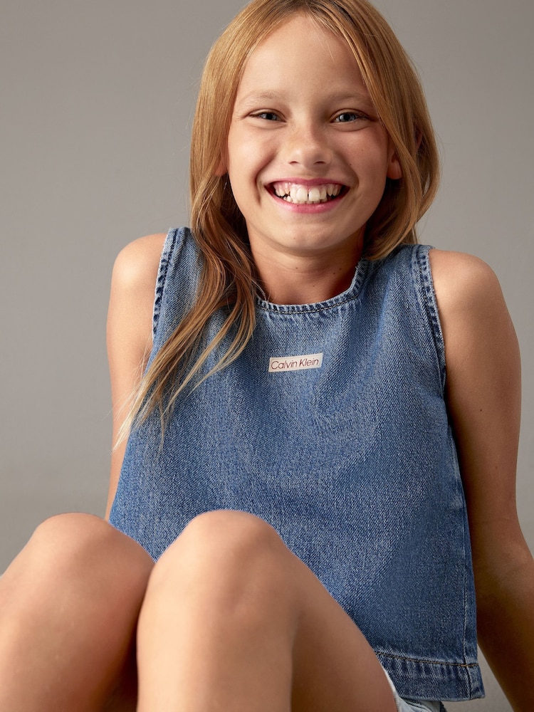 Calvin Klein Denim Tank Top - Image 3 of 5