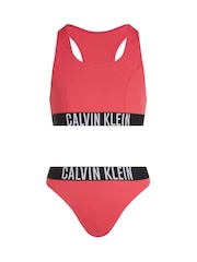 Calvin Klein Red Metallic Bikini Set - Image 1 of 1