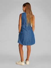 Calvin Klein Blue Denim Shirt Dress - Image 2 of 5