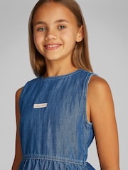 Calvin Klein Blue Denim Shirt Dress - Image 3 of 5