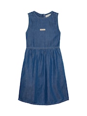 Calvin Klein Blue Denim Shirt Dress - Image 4 of 5
