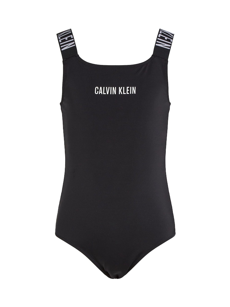 Calvin Klein Black Girls Red Scoop Back One Piece Swimsuit - Image 1 of 1