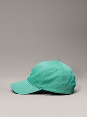 Calvin Klein Green Monogram 100% Cotton Baseball Cap - Image 3 of 4