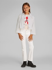 Calvin Klein White Denim Jacket - Image 1 of 5