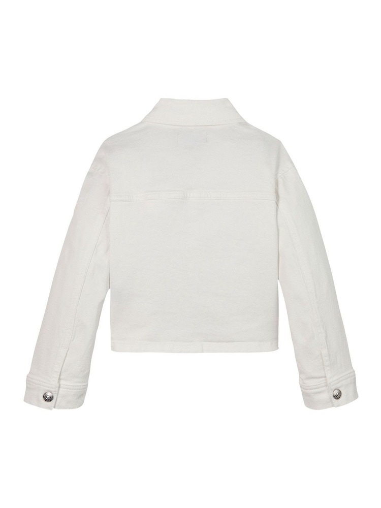 Calvin Klein White Denim Jacket - Image 5 of 5
