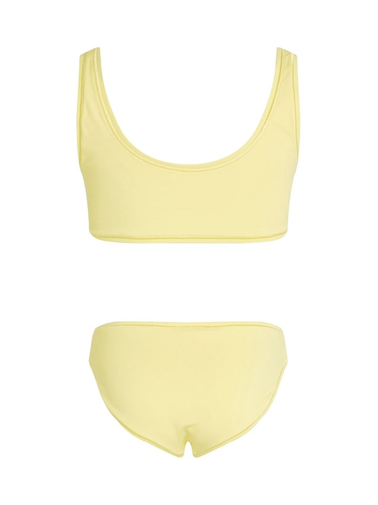 Calvin Klein Yellow Metallic Bikini Set - Image 2 of 2