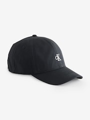 Calvin Klein Black Monogram 100% Organic Cotton Baseball Cap - Image 1 of 5