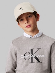 Calvin Klein Cream Monogram Baseball Cap - Image 1 of 6