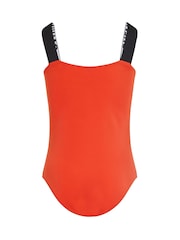 Calvin Klein Red Girls Red Scoop Back One Piece Swimsuit - Image 2 of 2